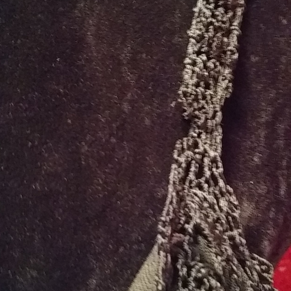 Crochet And Silver Studded Tank Top with Fringe - Picture 7 of 9